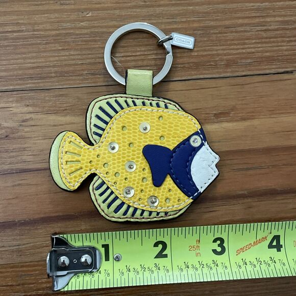 Coach VTG Coral Fish Appliqué Mini Bag & Key Ring Limited Edition H05Q-1491 - Picture 13 of 16